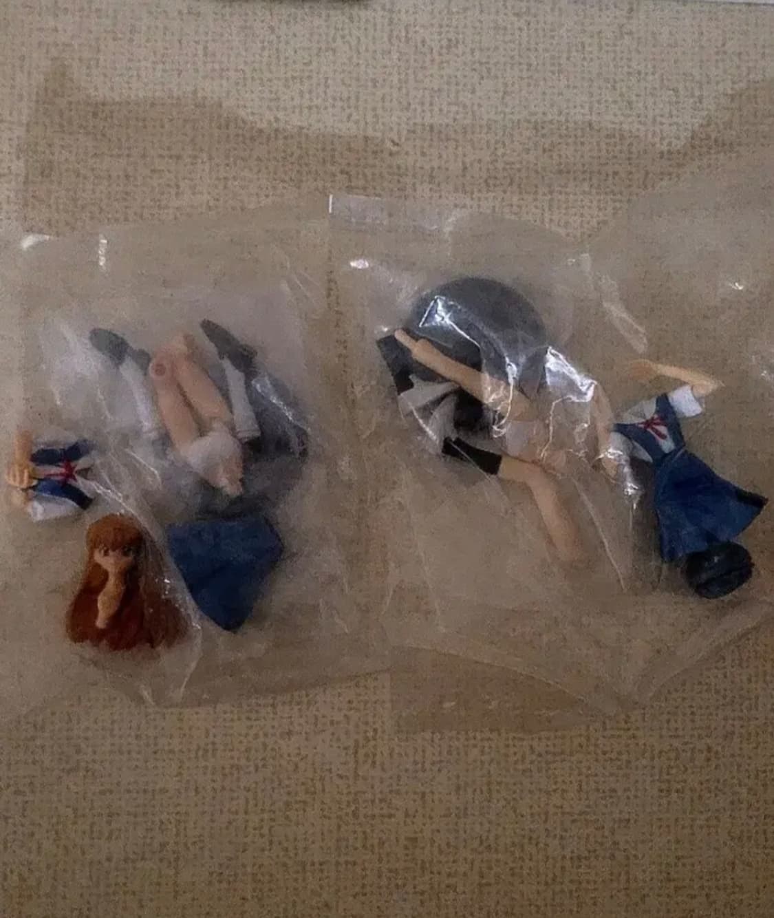 미개봉 고전 에반게리온 반다이 hg 미니 피규어 레이 아스카 교복버전 상품이미지2