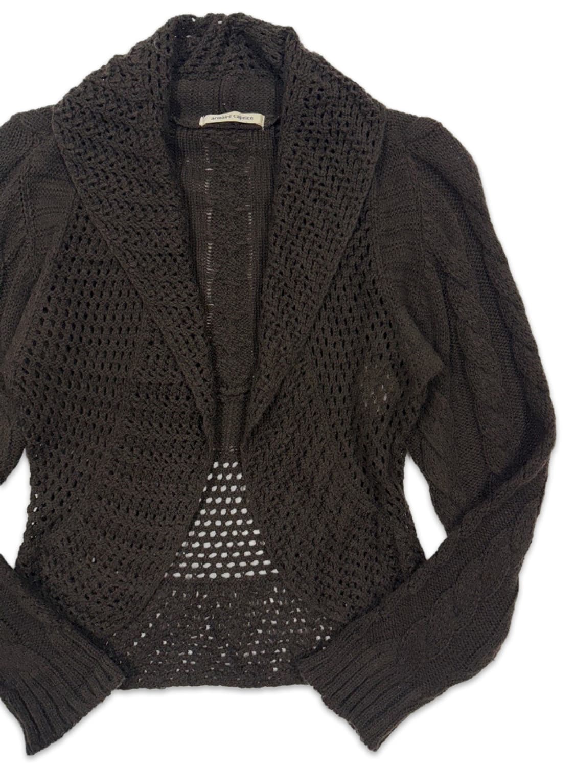 빈티지 브라운 모리 니트 가디건 상품이미지2