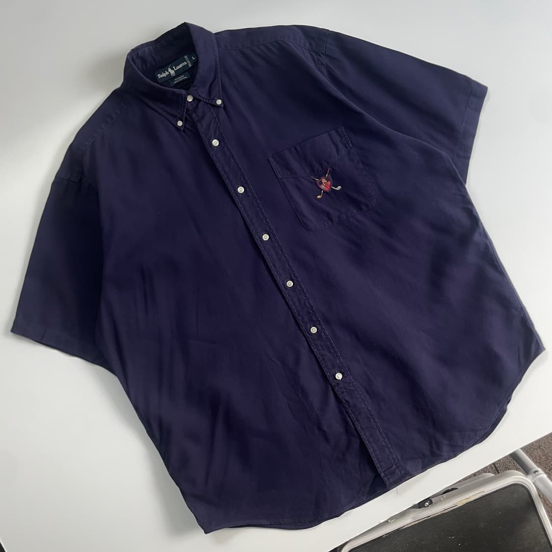 Polo  폴로 랄프로렌 90,s 자수 틸든 포켓 반팔 셔츠 상품이미지1