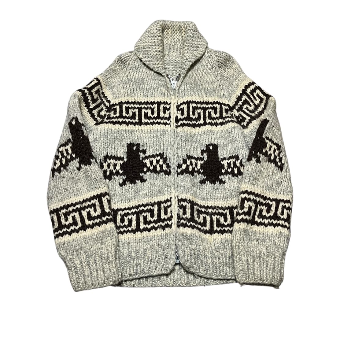 캐나다 빈티지 썬더버드 헤비 울 숄카라 코위찬 코위챤 상품이미지1