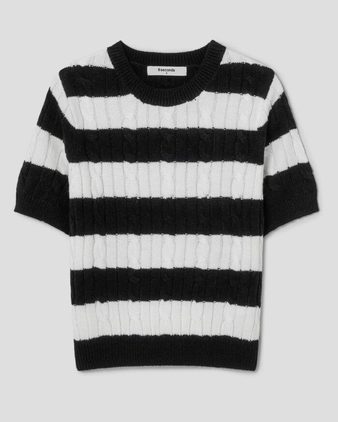 에잇세컨즈 반팔 니트 상품이미지2