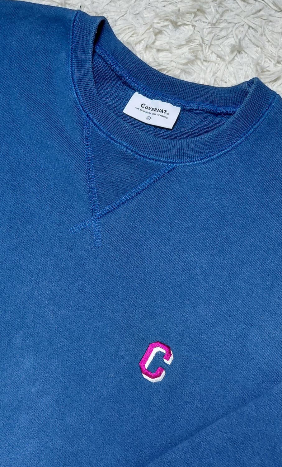 커버낫 블루 맨투맨 XL 상품이미지1