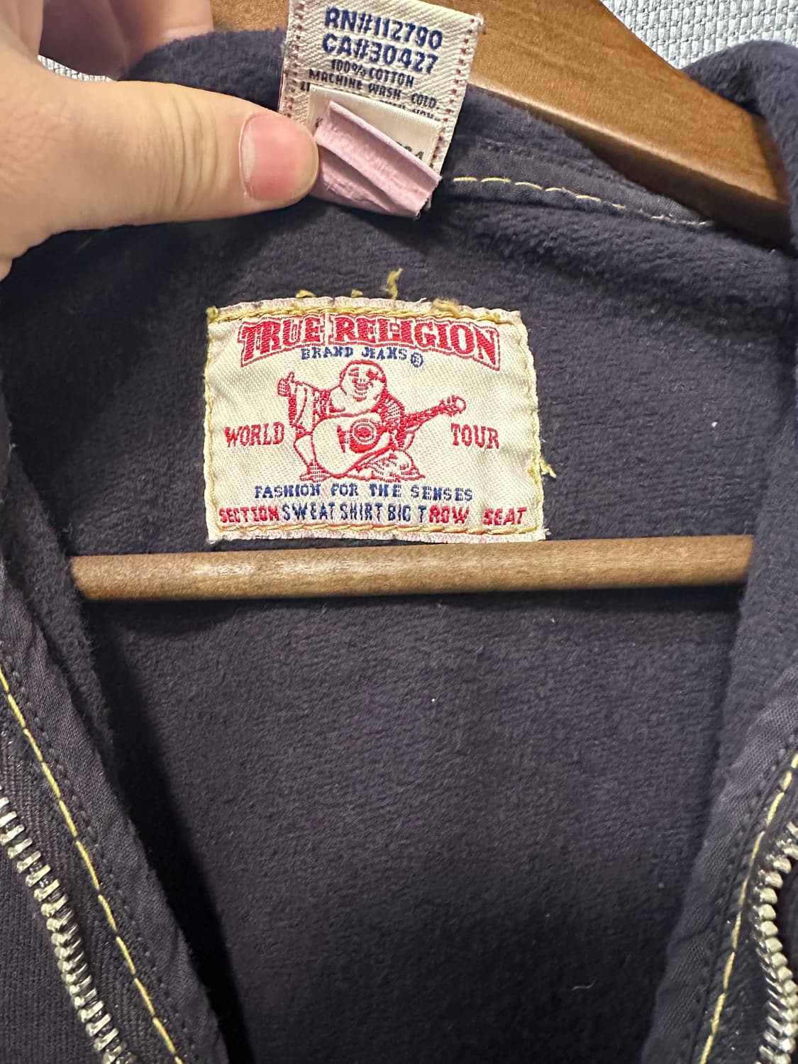 True Religion 네이비 집업 후디 상품이미지3