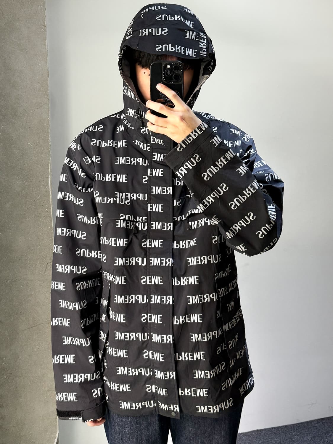 슈프림 16FW 리플렉티브 리핏 테이프 심 자켓 상품이미지1