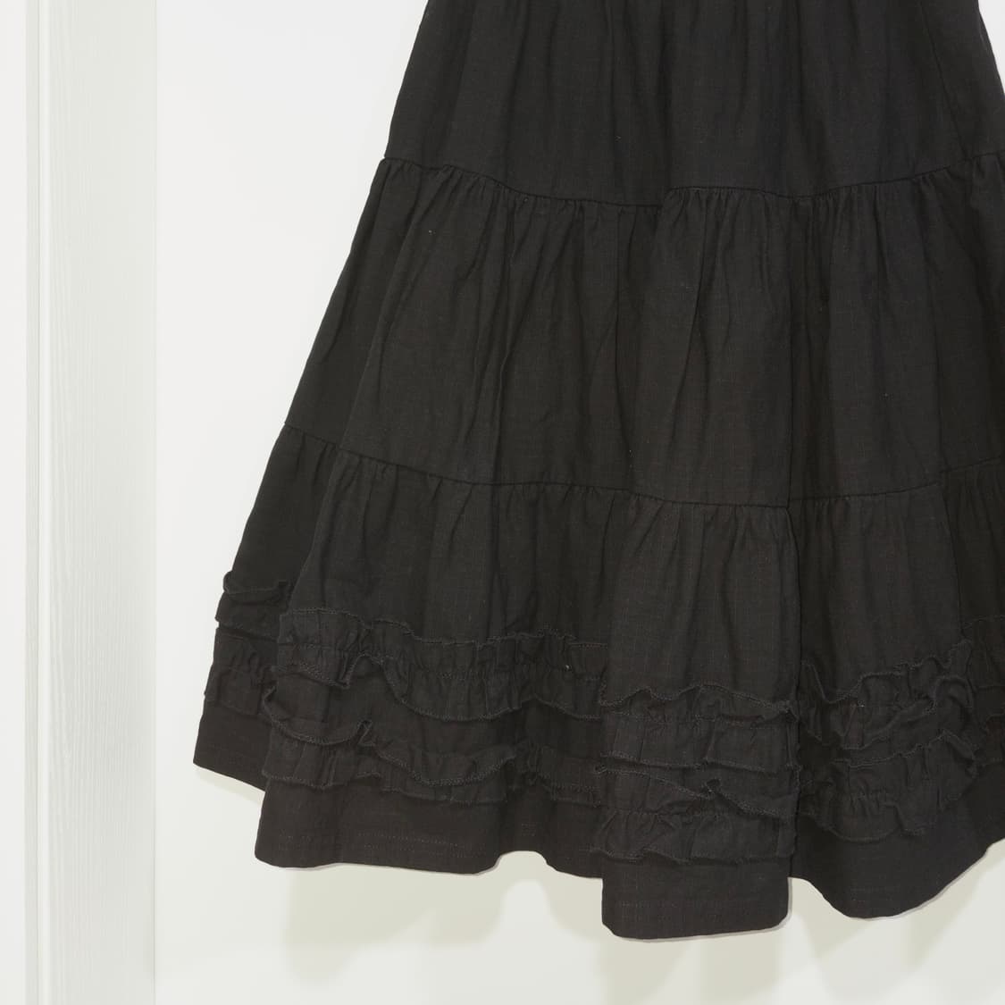 프릴 플레어 a라인 미디스커트 상품이미지1