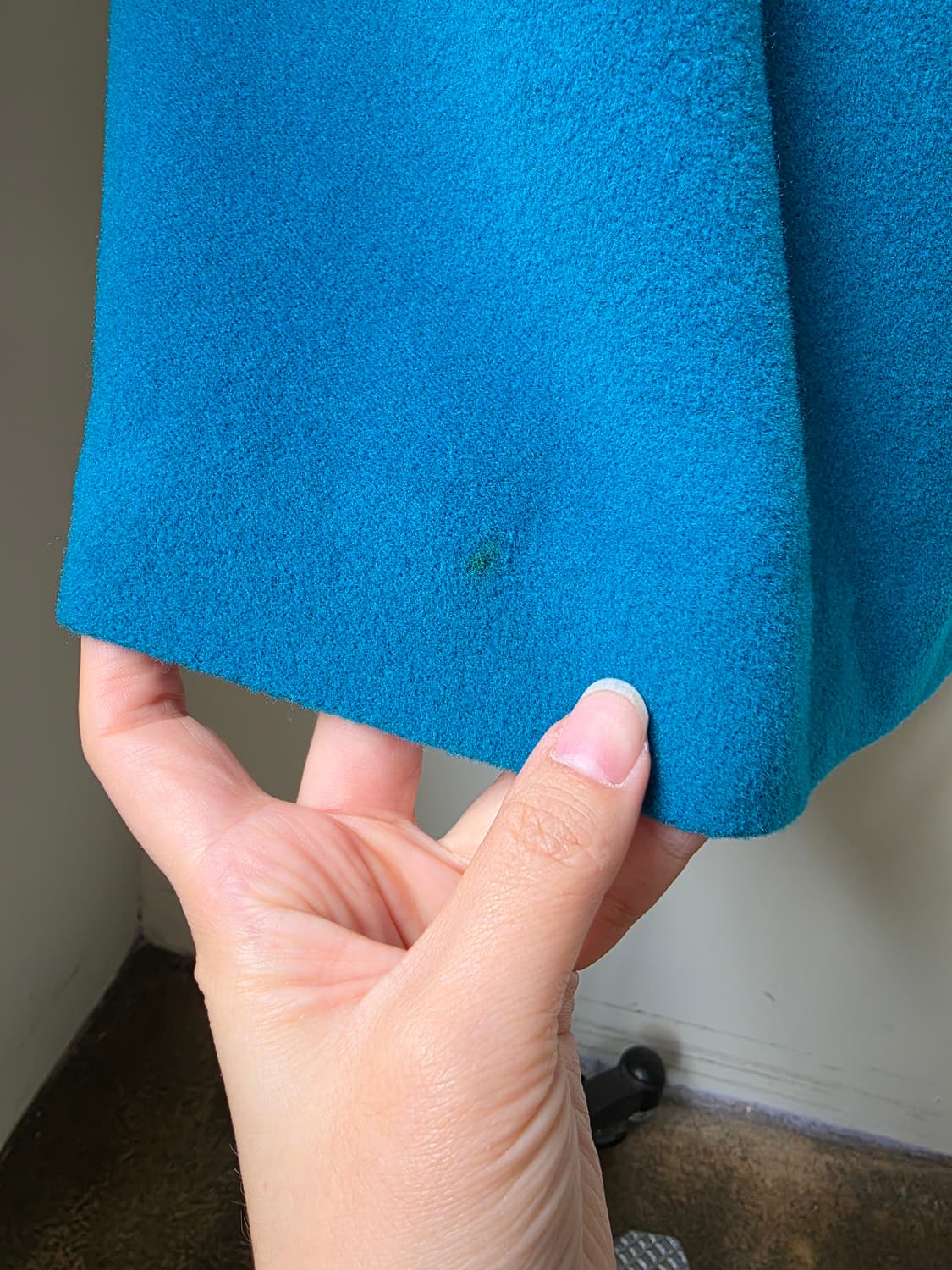 울 캐시미어 에메랄드 청록 셋업 상품이미지5