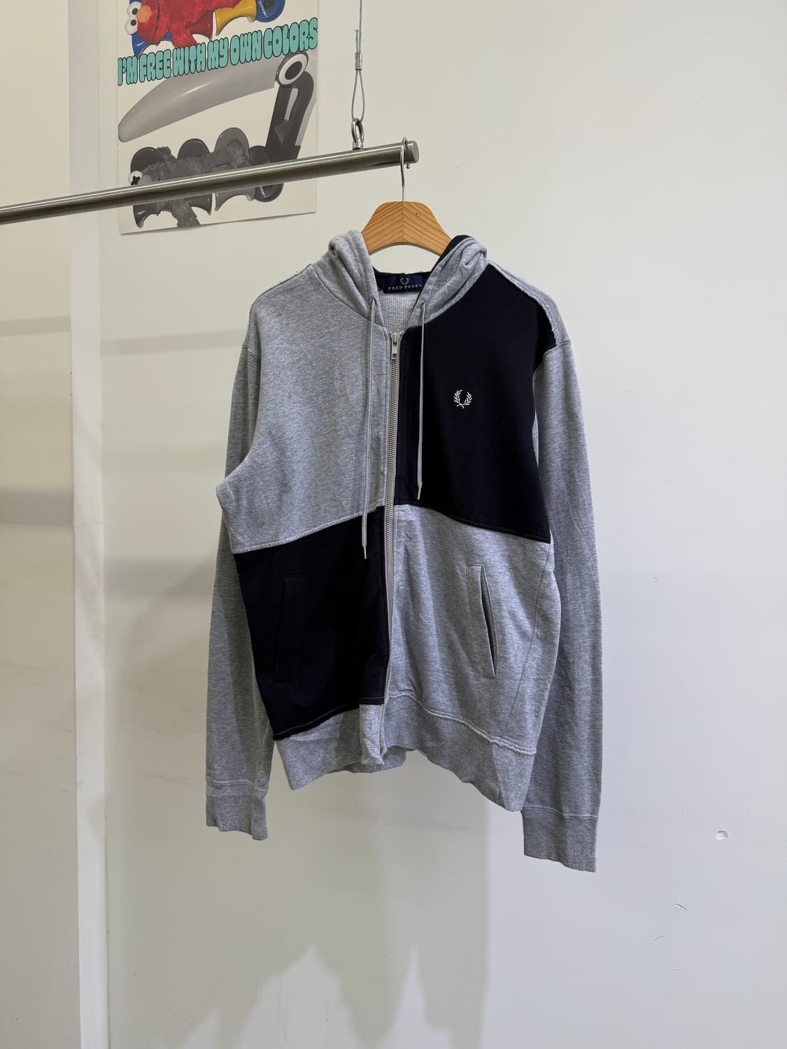 FRED PERRY 컬러블록 후드 집업  상품이미지1