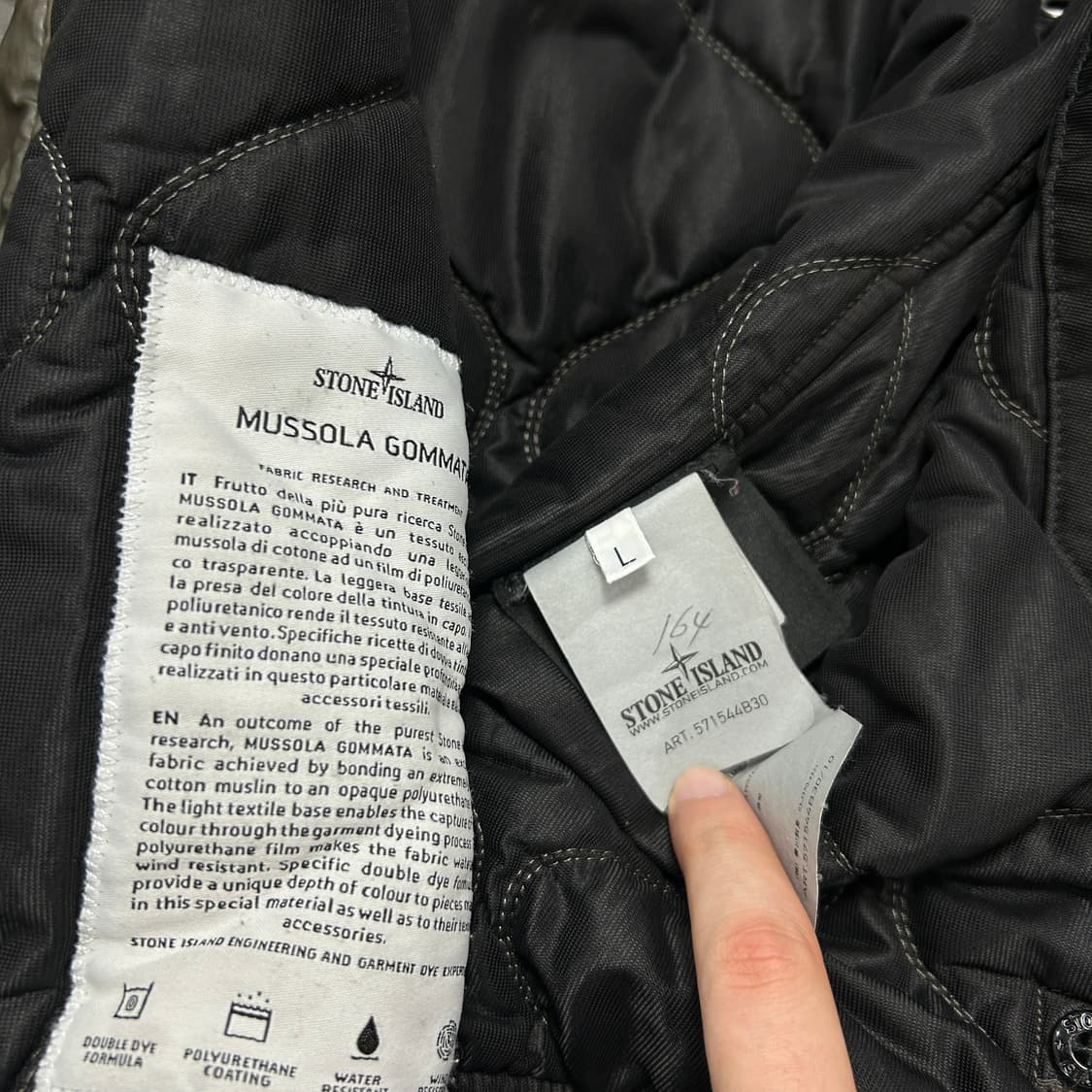 스톤아일랜드 무솔라고마타 플라이트 자켓(L) 상품이미지9