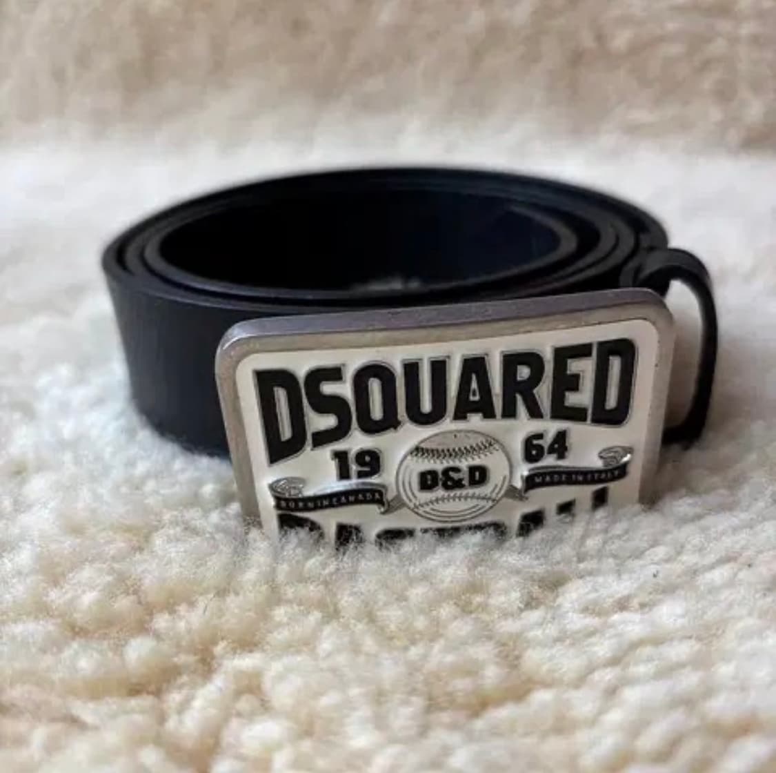 디스퀘어드2 Dsquared2 블랙 화이트 실버 버클  상품이미지1