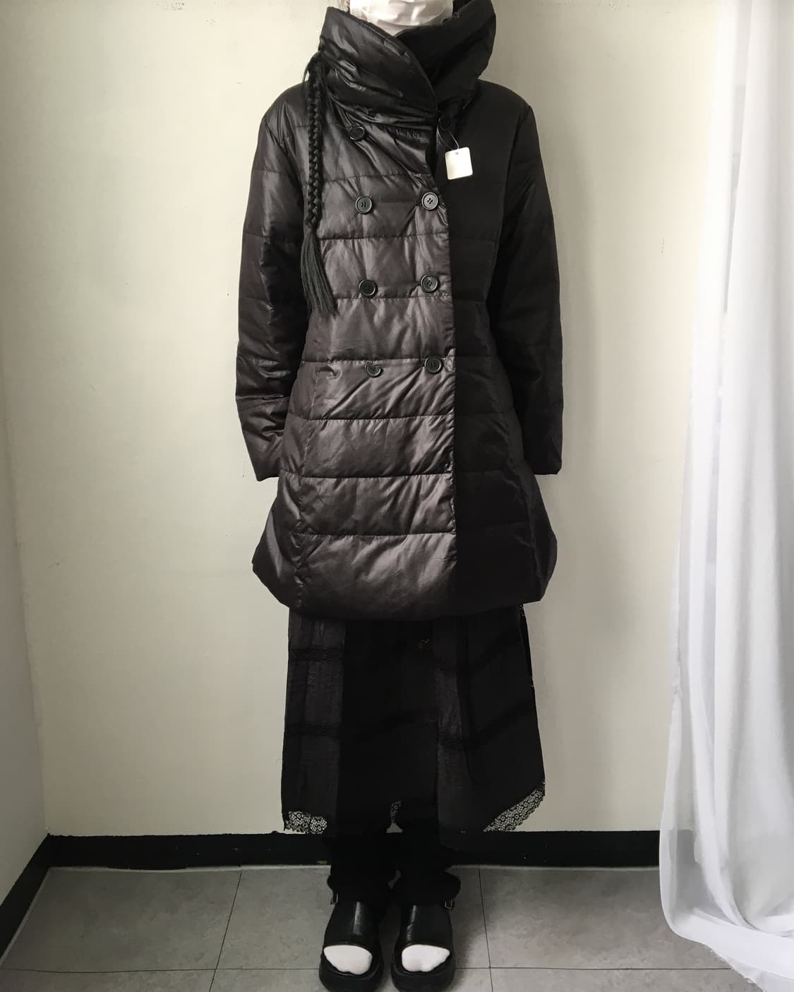 High neck double button padded jacket 상품이미지6