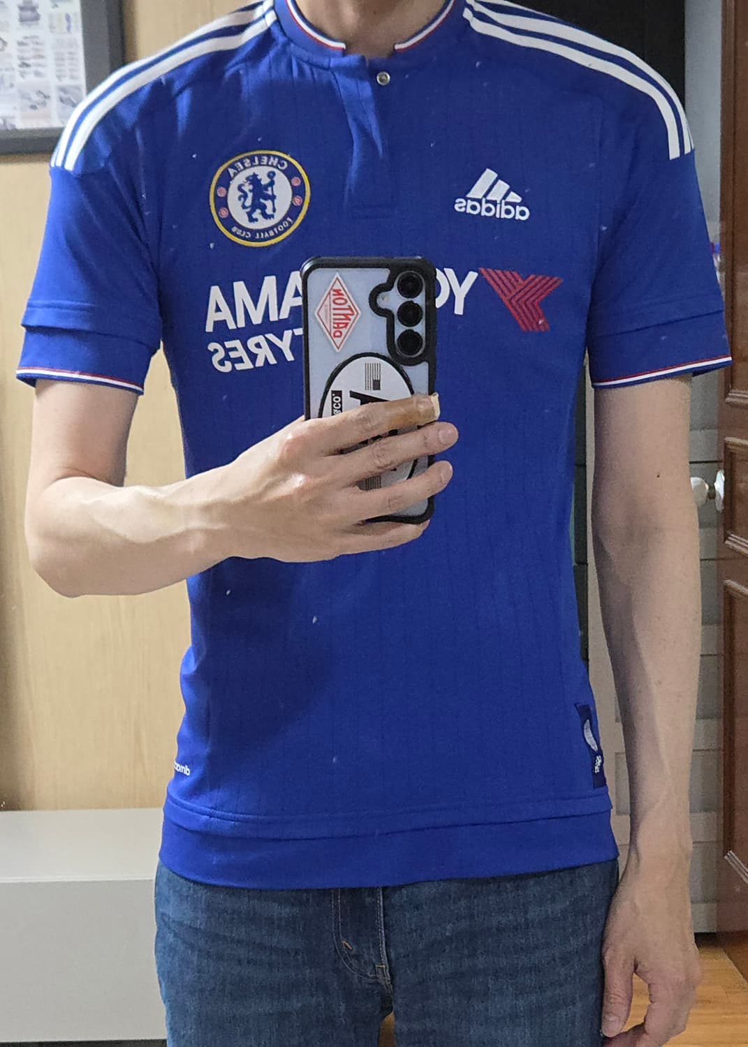 (착샷) 아디다스 첼시 유니폼 져지 15-16 시즌 홈 상품이미지10