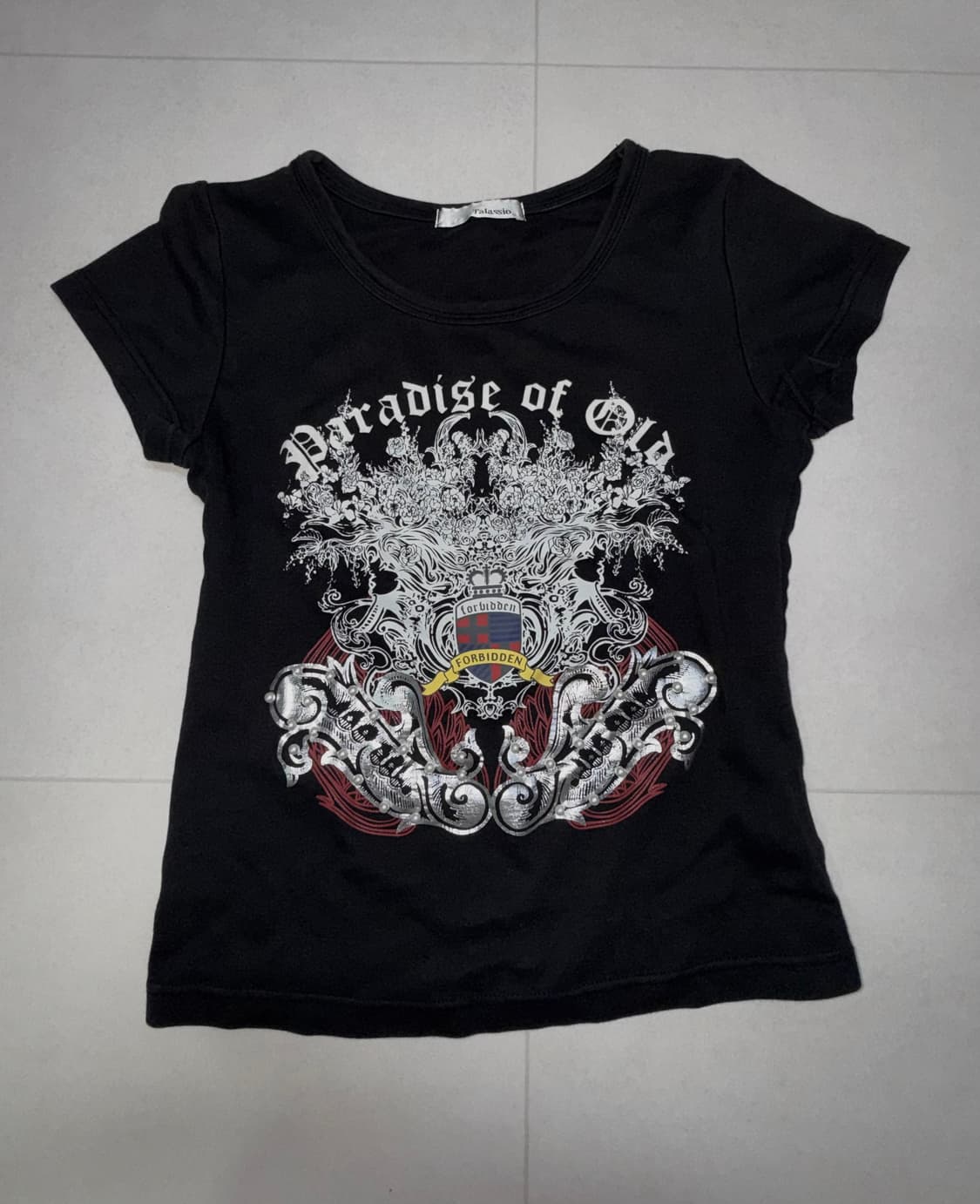 Vintage punk pearl slim t-shirt 상품이미지1