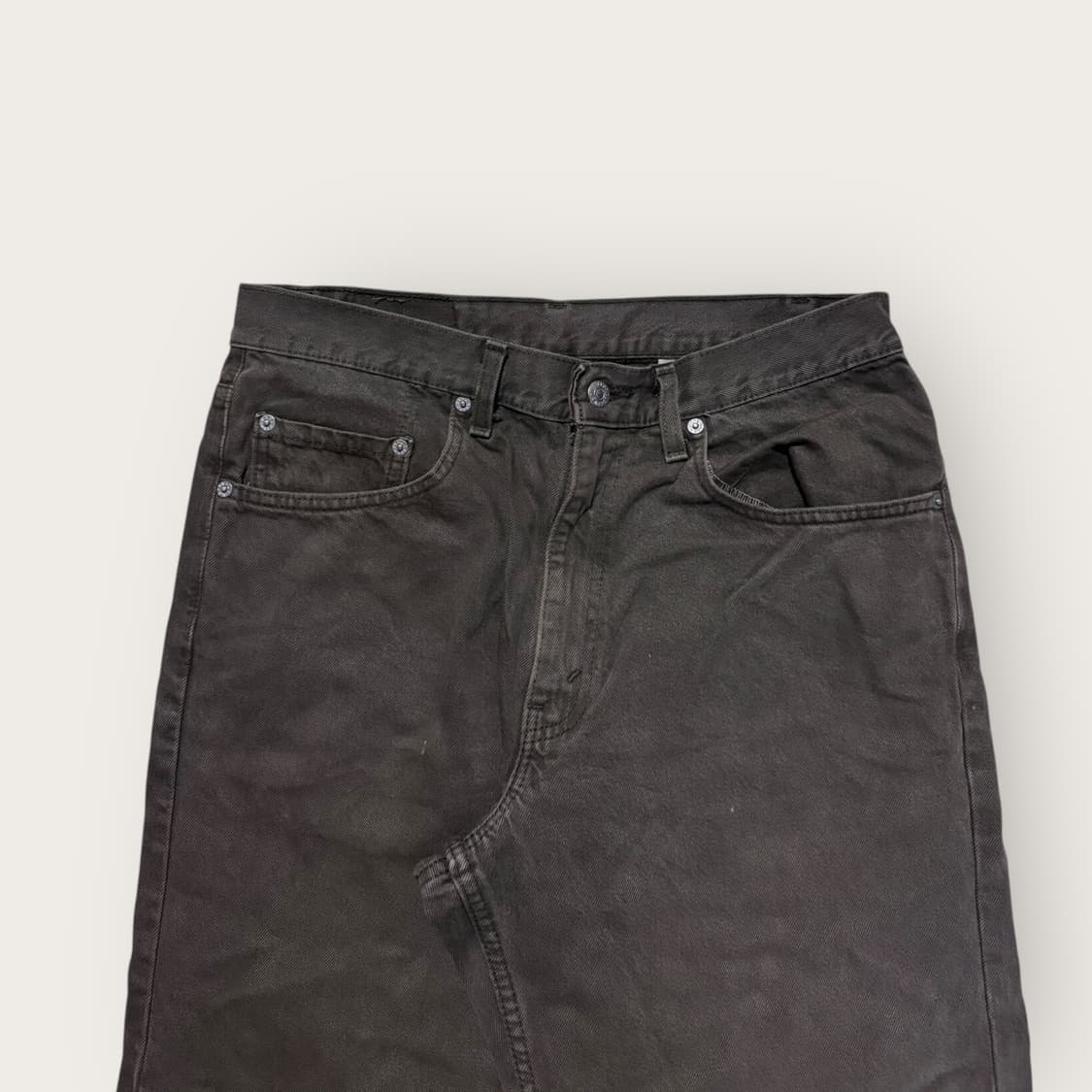 90s USA 리바이스 550 다크 올리브 데님 W32 상품이미지2