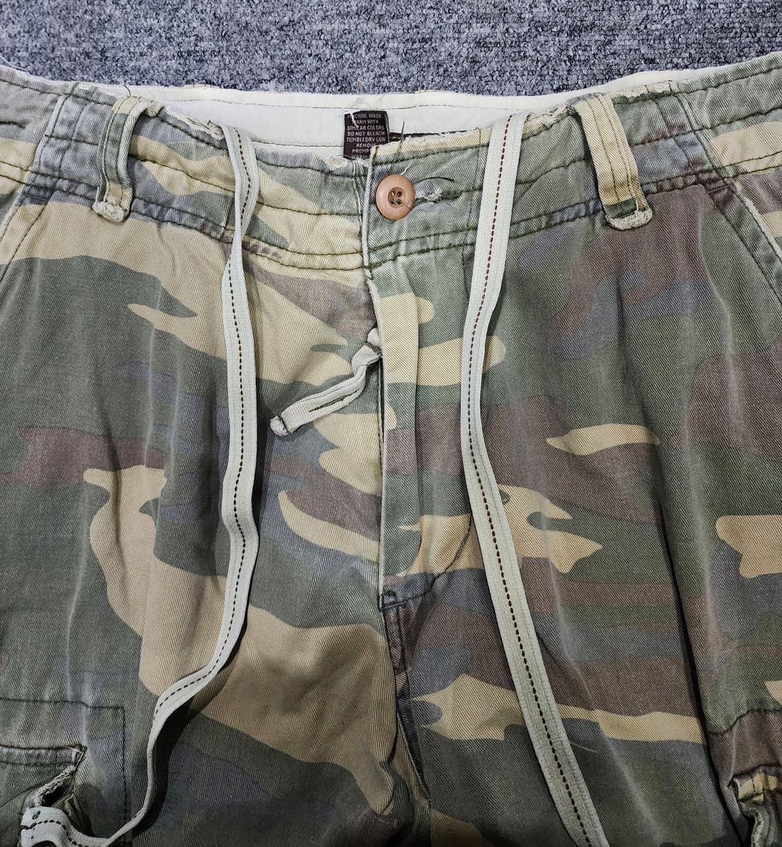 KUZI 71 쿠지71 빈티지 카모플라쥬 카모 카고 팬츠 바지 34 상품이미지5