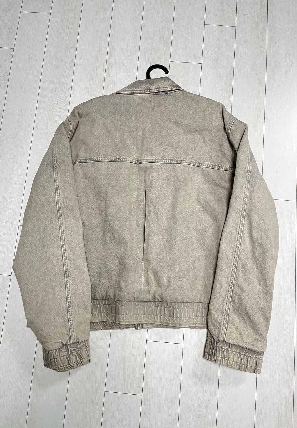 ZARA 베이지 코튼 블루종 워크자켓(XL) 상품이미지5