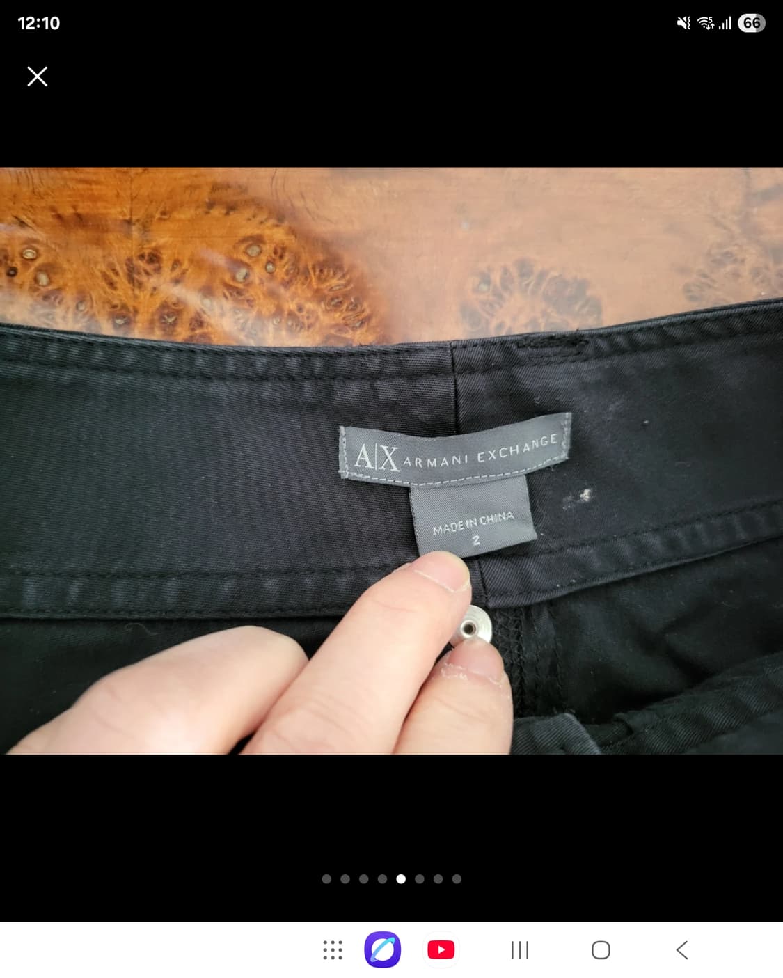 아르마니 익스체인지 AX 하이웨이스트 나팔  상품이미지5