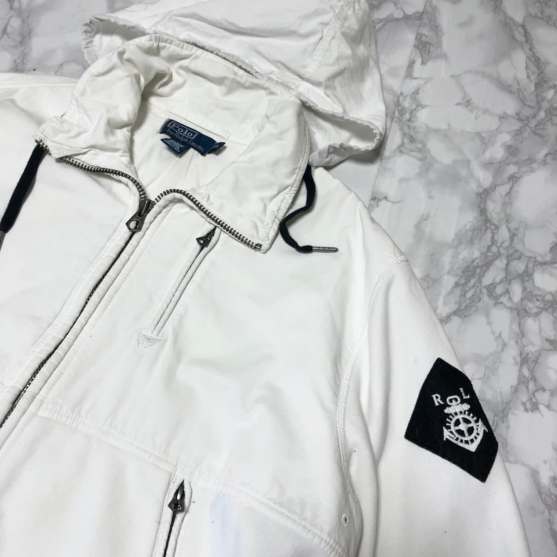 폴로 랄프로렌 집업 자켓 마린로고 희귀 상품이미지2