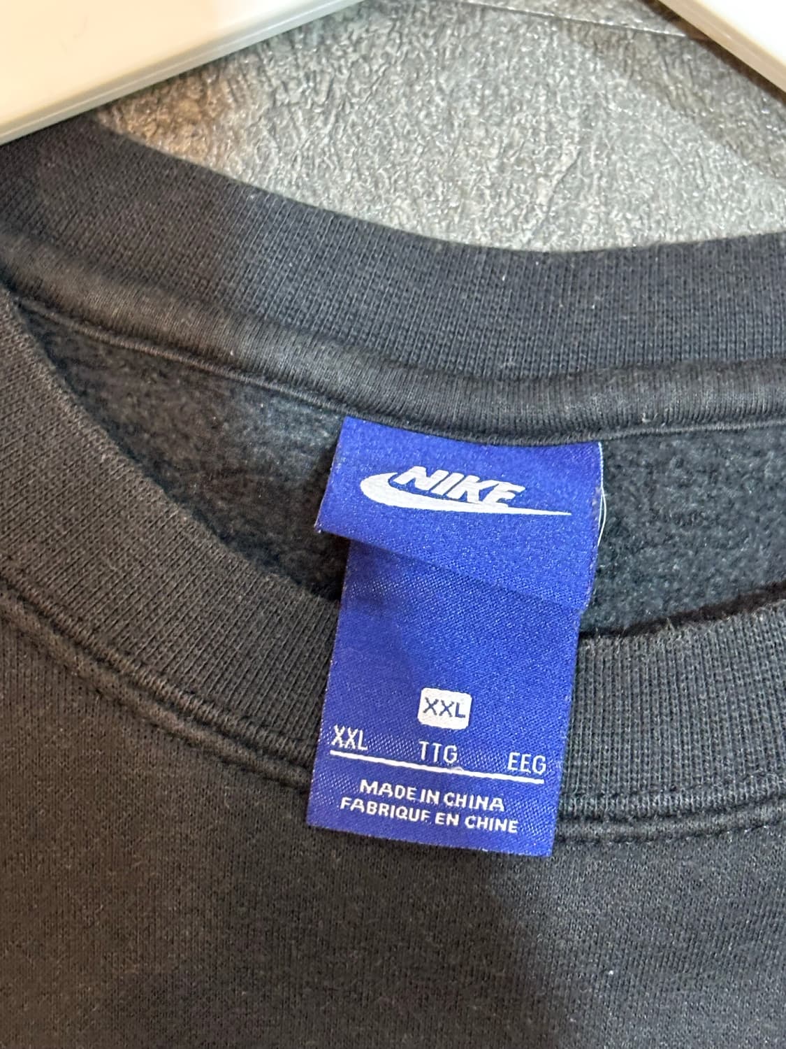 나이키맨투맨 티셔츠 블랙 XXL사이즈 상품이미지5