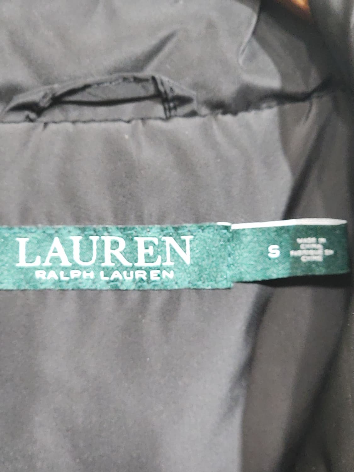 (L) 랄프로렌 로렌 피쉬테일 점퍼 블랙 하이넥 자켓  상품이미지3