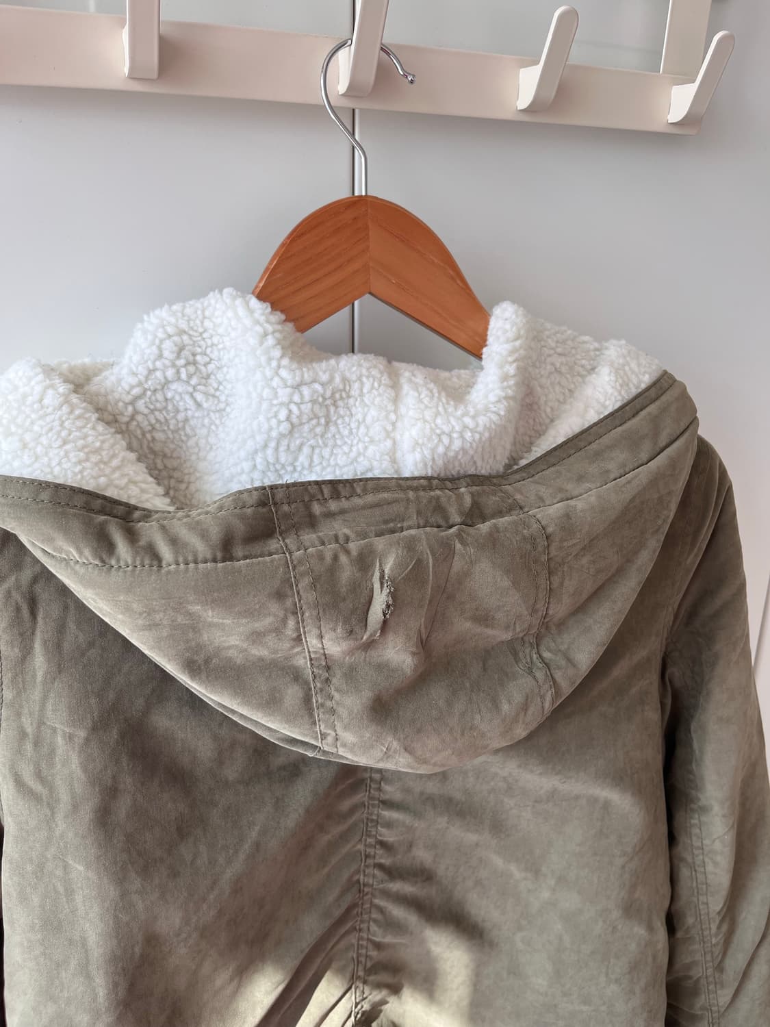 Tip top 양털 누빔 카키 야상 패딩 상품이미지10