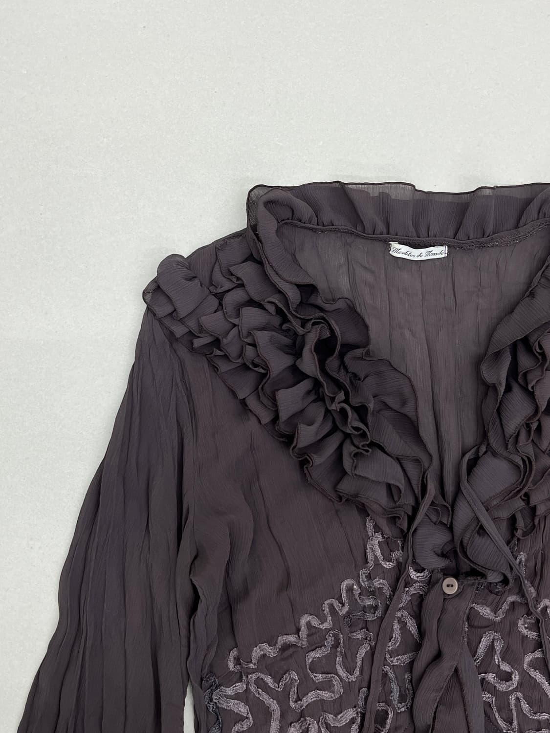 PRIVATE LABEL 도트 반팔 블라우스 상품이미지2