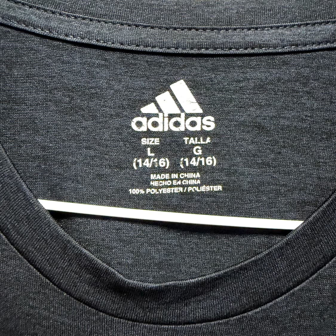 아디다스 로고 기능성 반팔 티셔츠 블랙  상품이미지3