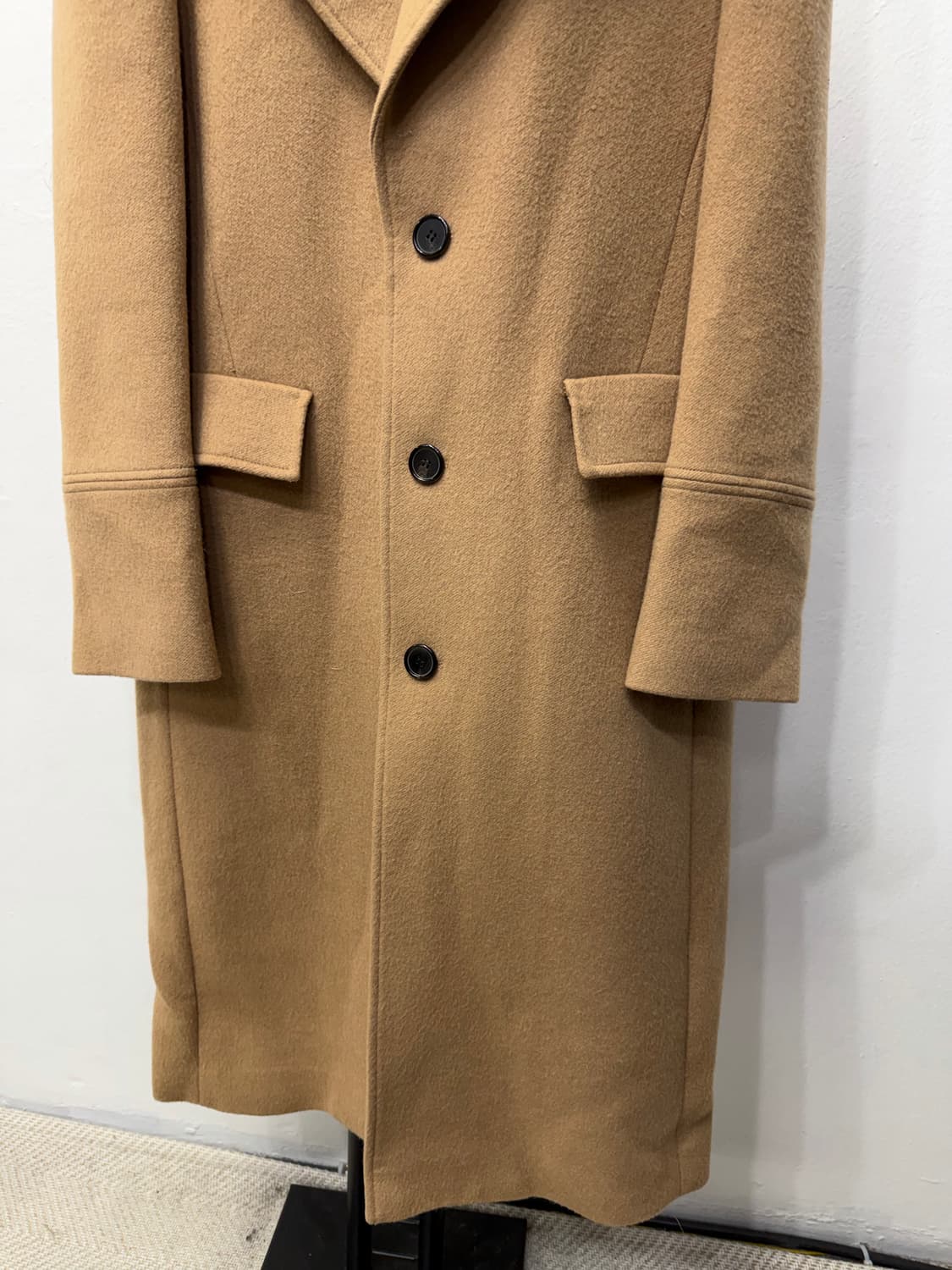 정품) 산드로옴므 코트 브라운 100 상품이미지4