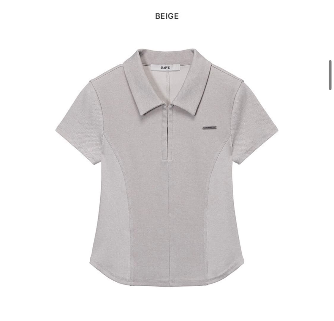 레이브 Raive Vintage Polo T-shirts Beige 상품이미지1