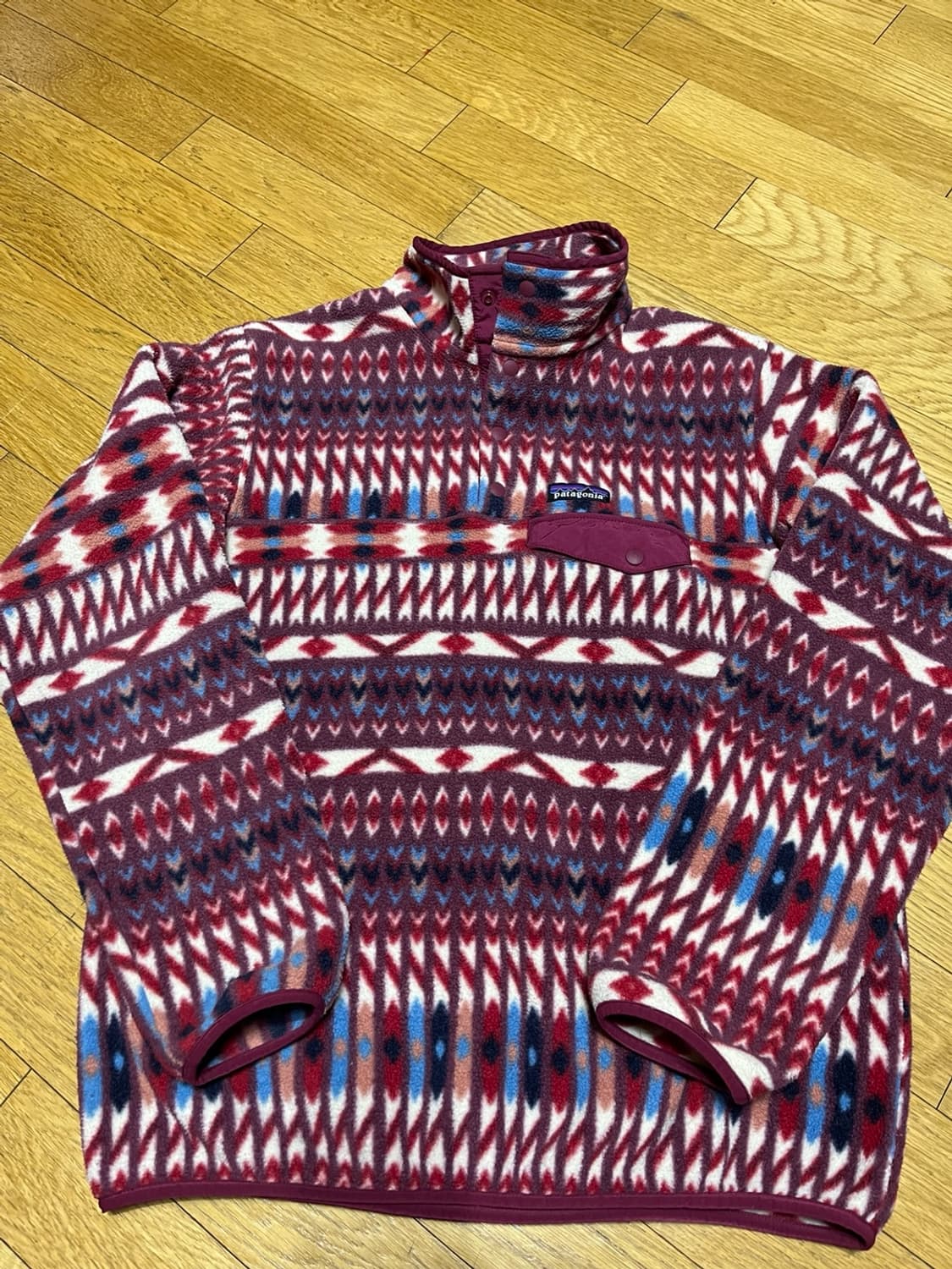 파타고니아 신칠라 아즈텍 패턴 플리스 후리스 우먼 m 상품이미지1