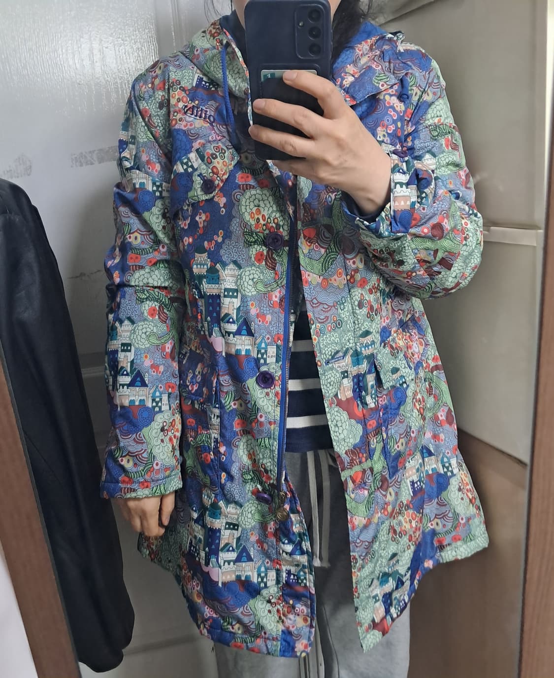 오일릴리 후드 점퍼 자켓 38(얇은 충전재있음)55~날씬66 상품이미지10