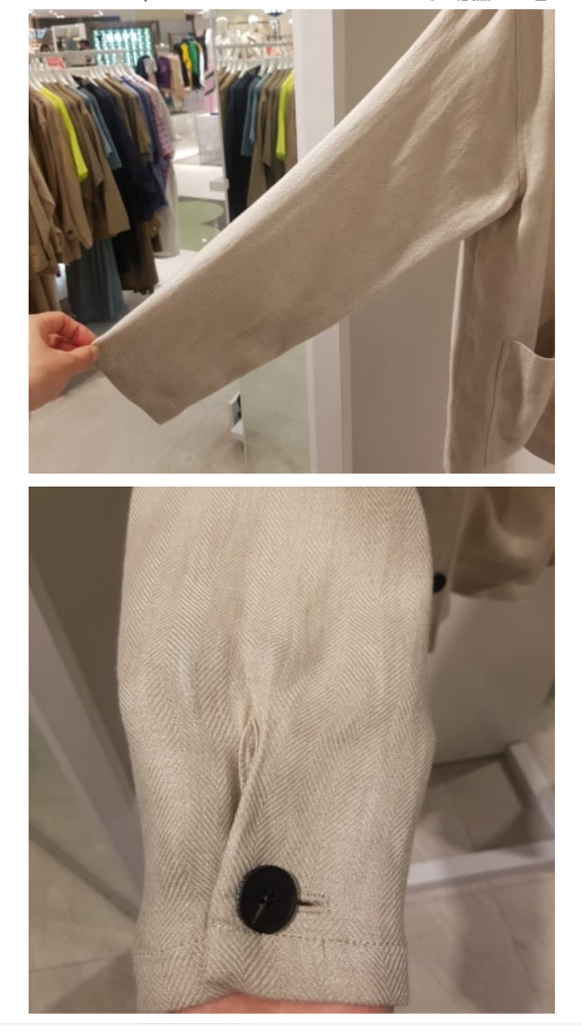 스튜디오톰보이 28만 헤링본마 셔츠형자켓 새옷 상품이미지3