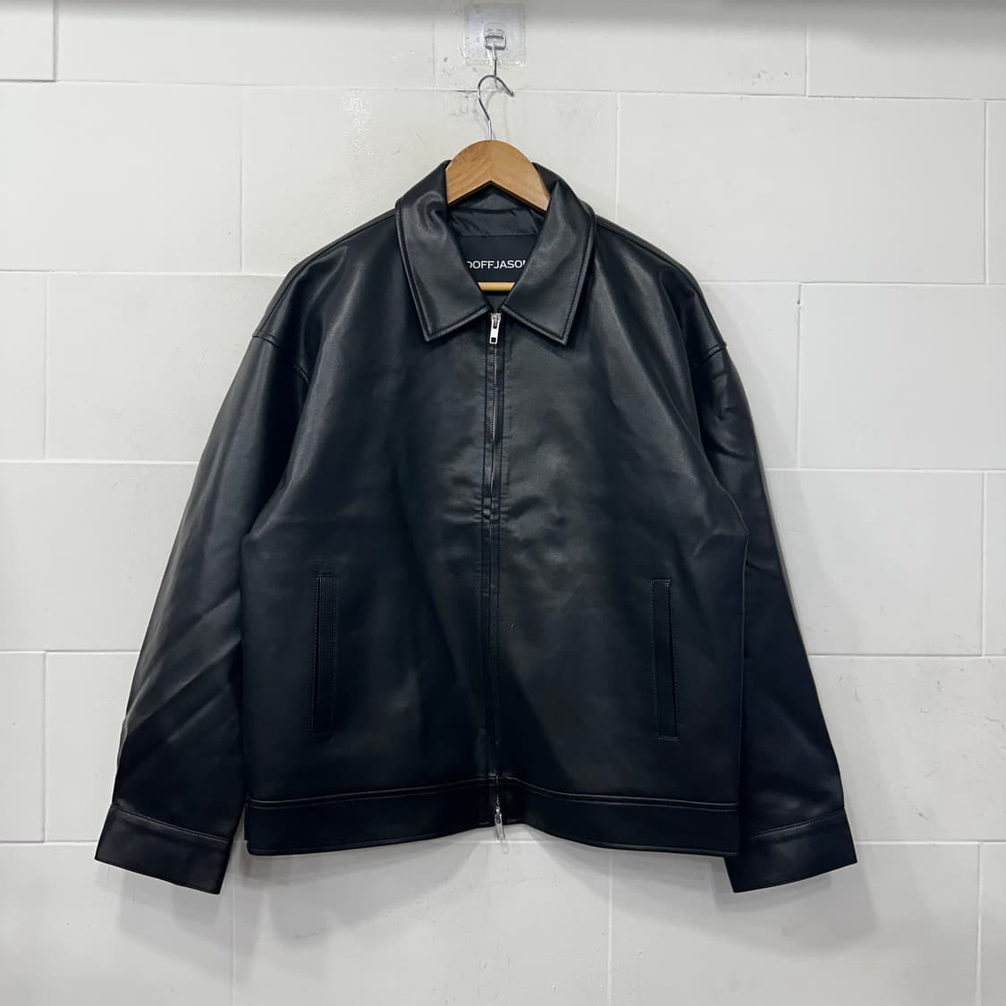 도프제이슨 비건 레더 싱글자켓 상품이미지1