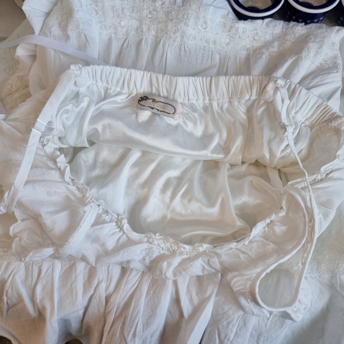 LIZ LISA(리즈리사) 고전 화이트 레이스 캐미솔 원피스 상품이미지9