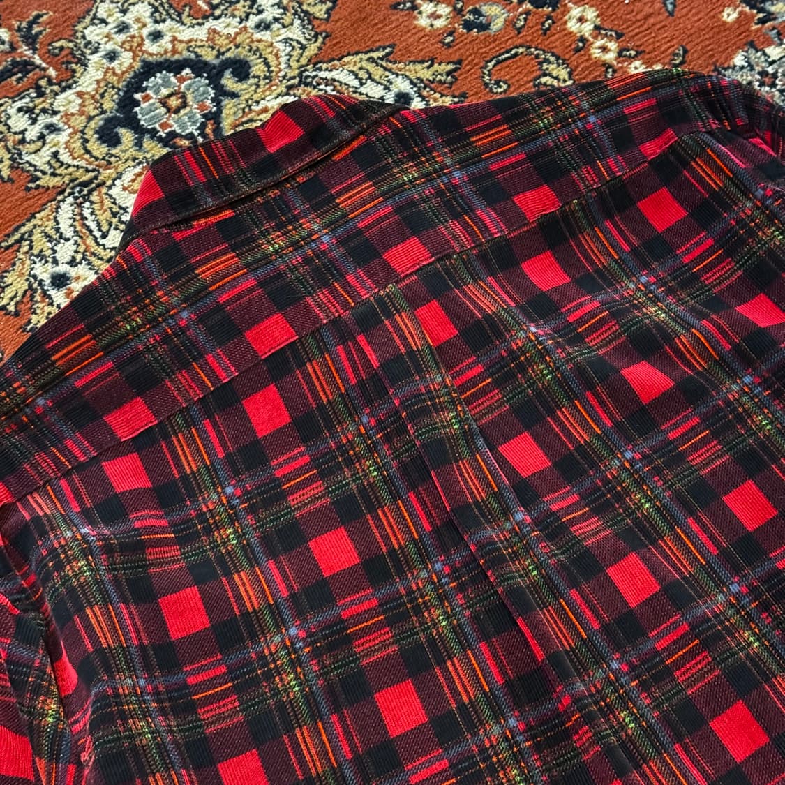 엠포리오 아르마니 코듀로이 체크 셔츠 (XL) 상품이미지10