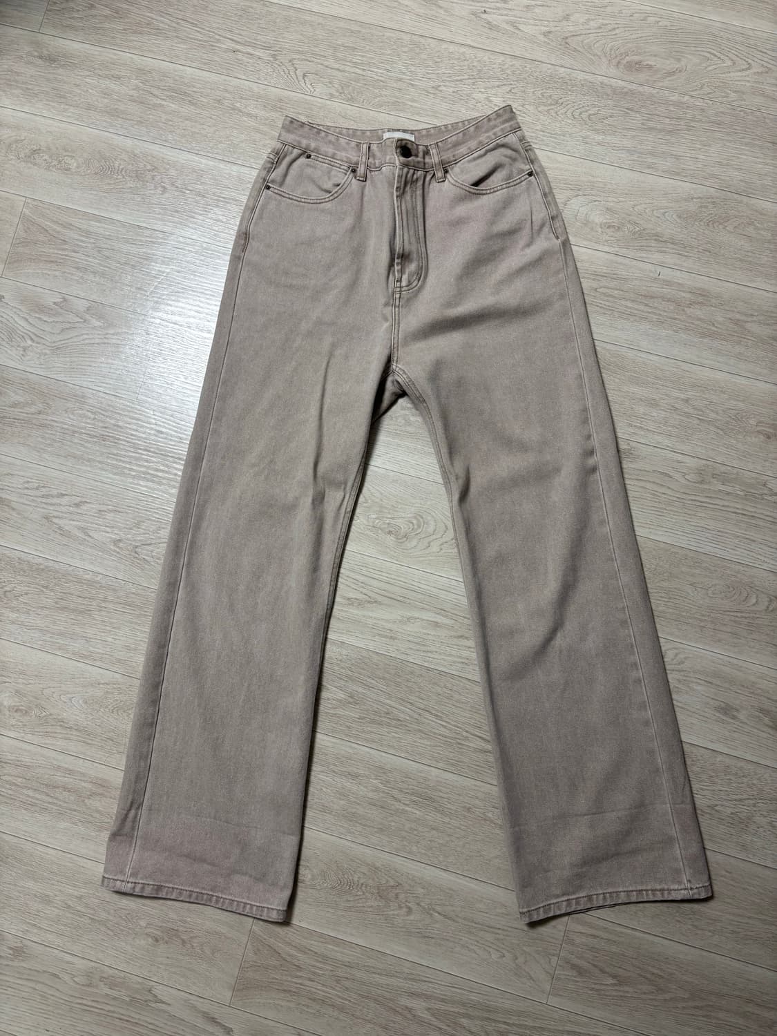  소치이 롤업 데님팬츠 베이지 상품이미지1