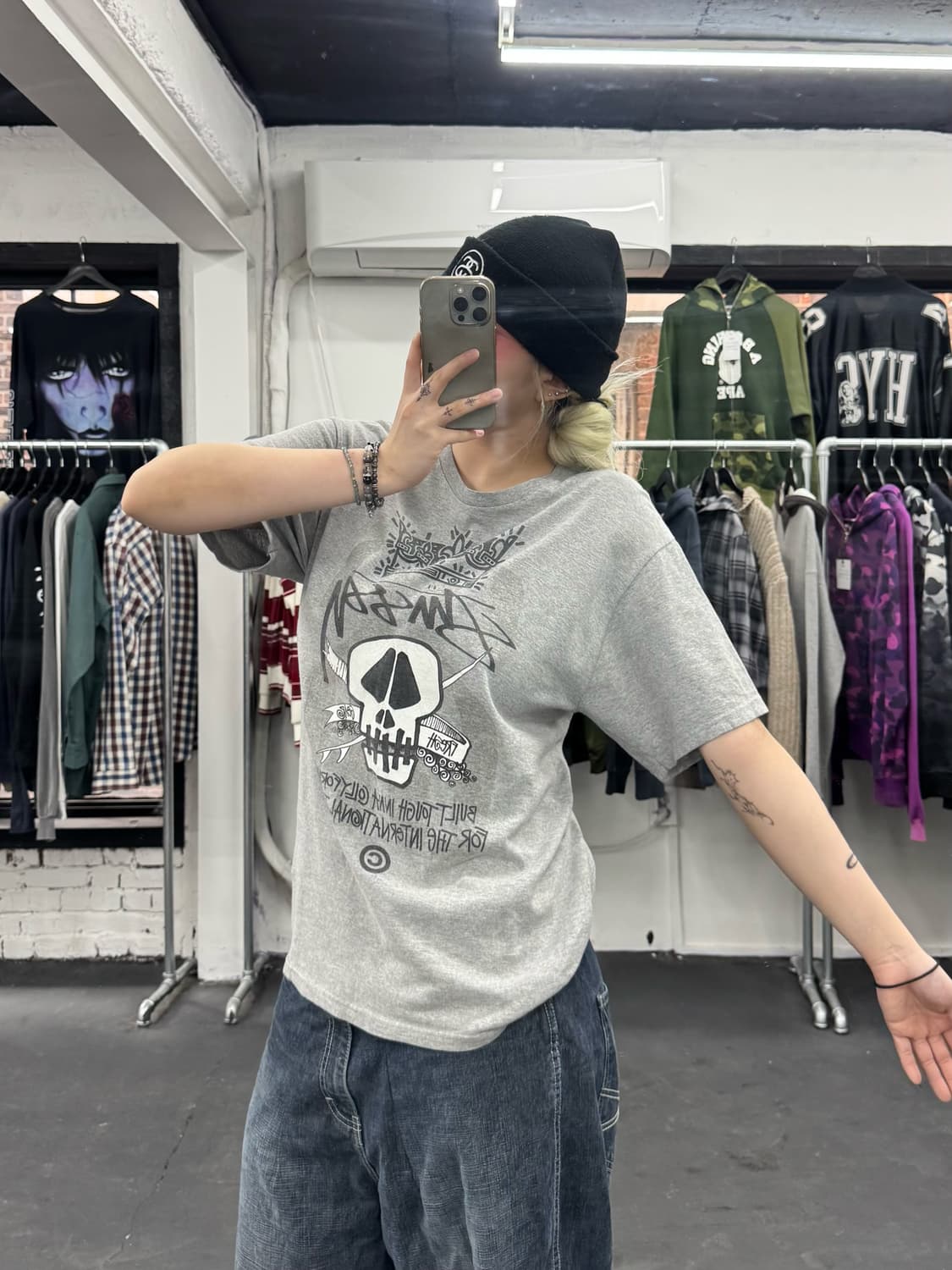 올드 스투시 스컬 티셔츠 상품이미지2