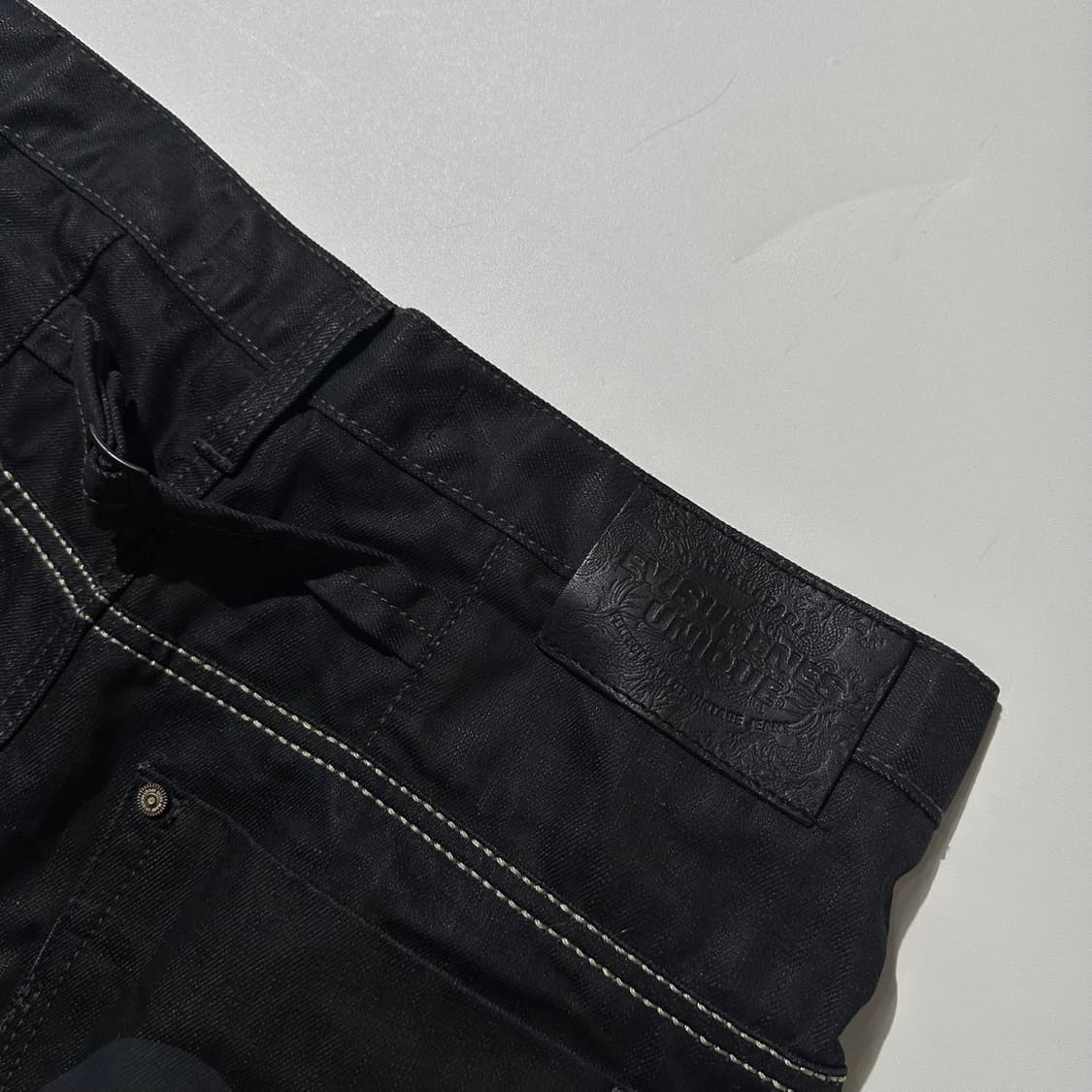 에비수 엔지니어드 데님 코팅 하프 팬츠 상품이미지5