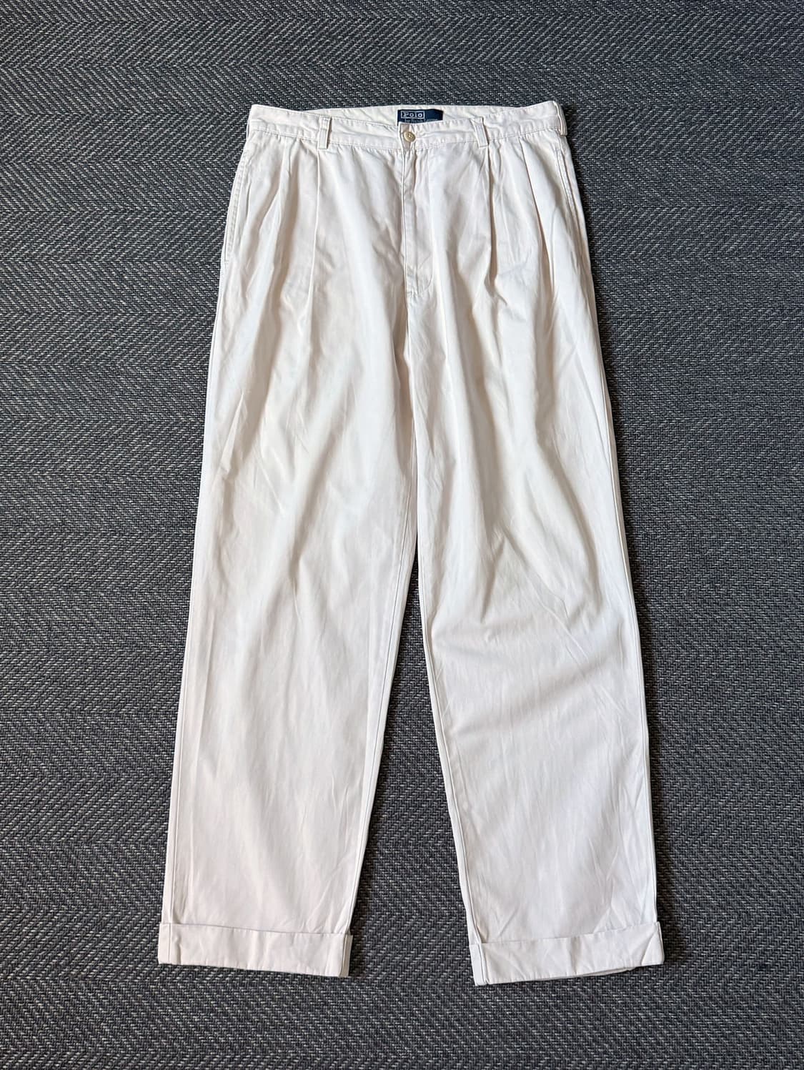 (34) 90s 폴로 랄프로렌 더블 플리츠 치노 팬츠 상품이미지1