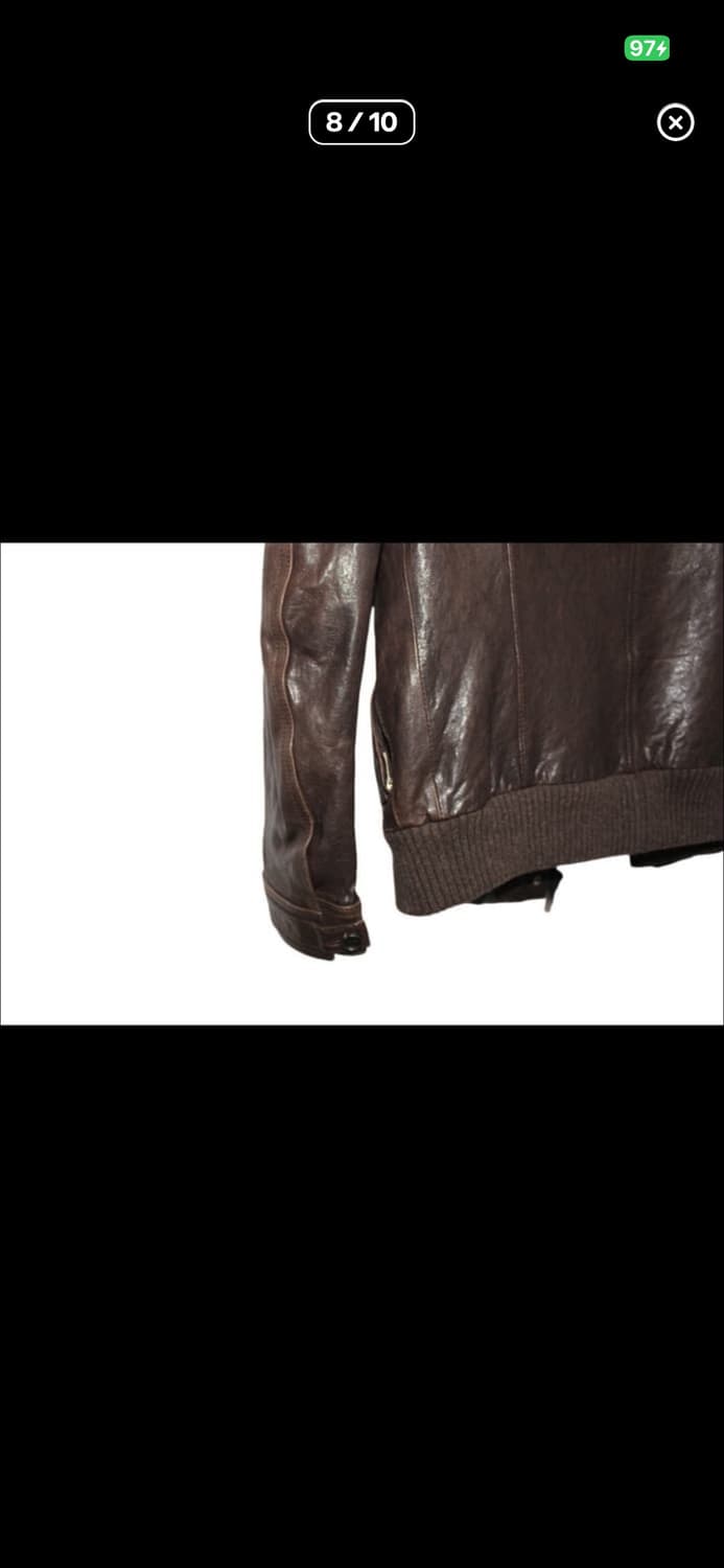 Wooyoungmi 하이넥 레더 자켓 100 상품이미지6