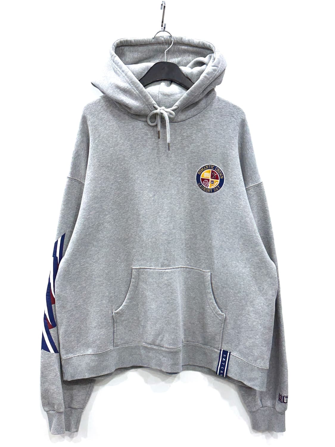 로맨틱크라운 오버핏 후드 그레이 XL 상품이미지1