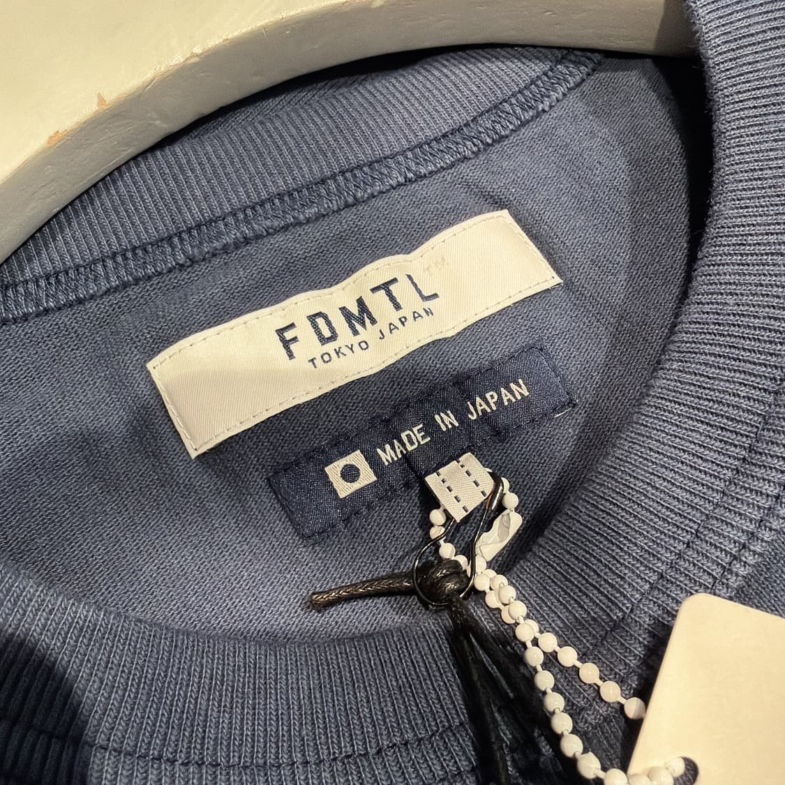 (정품/새상품) FDMTL 펀더멘탈 남성 네이비 와이드 로고 티셔츠  상품이미지3