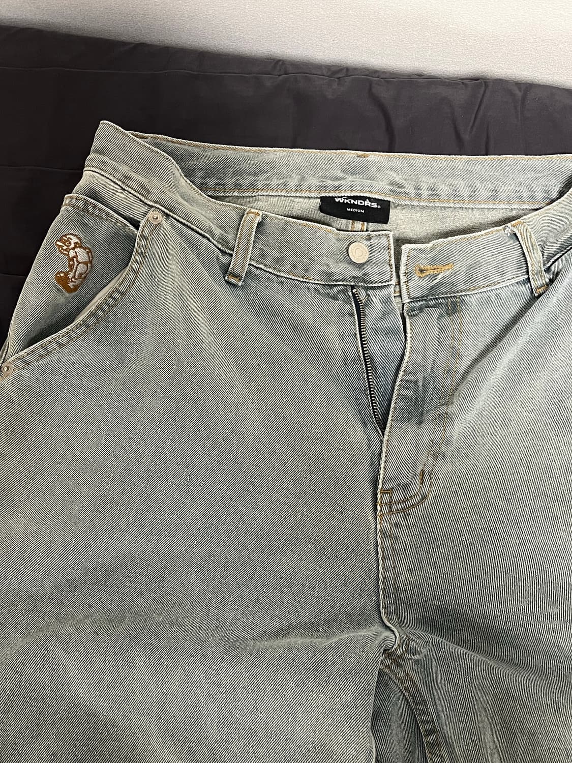 위캔더스 DRAGGY WORK PANTS (OLIVE) L 사이즈 상품이미지6