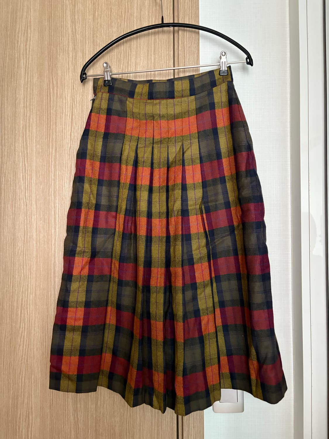 빈티지 체크 스커트 상품이미지2