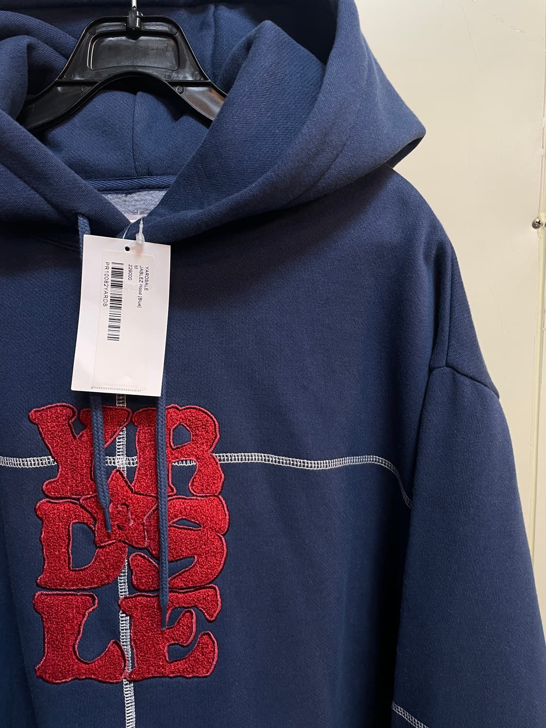 야드세일 자블레즈 블루 기모 후드티(새상품) 상품이미지2