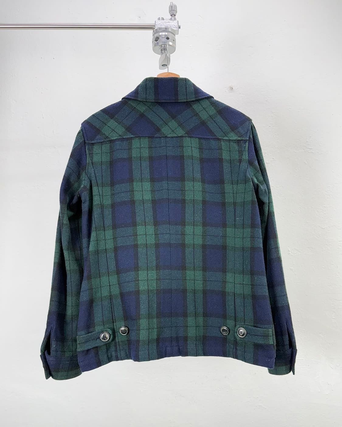 아페쎄 타탄 플래드 해링턴 체크 울 자켓 상품이미지6