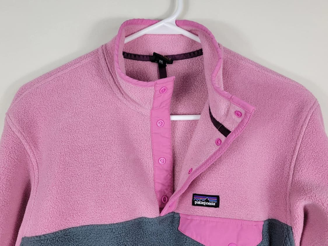 파타고니아 신칠라 스냅-T 핑크/그레이 엘살바도르 상품이미지3