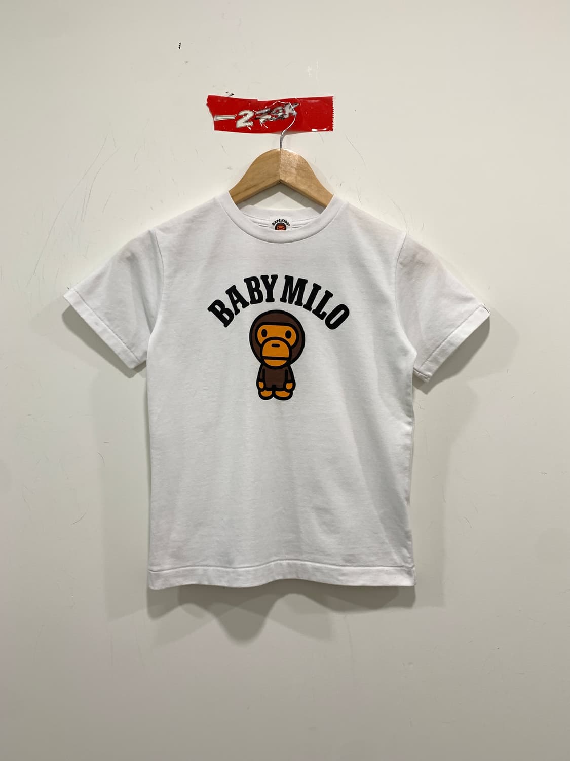 (빈티지)Bape kids 베이프 키즈 베이비마일로 반팔티셔츠 130 상품이미지2