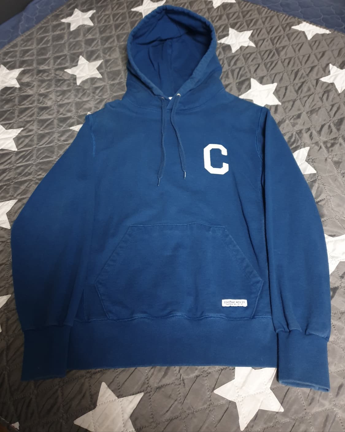 커버낫 혜비 코튼 C로고 자수 후드티 다크블루 (M) 상품이미지1