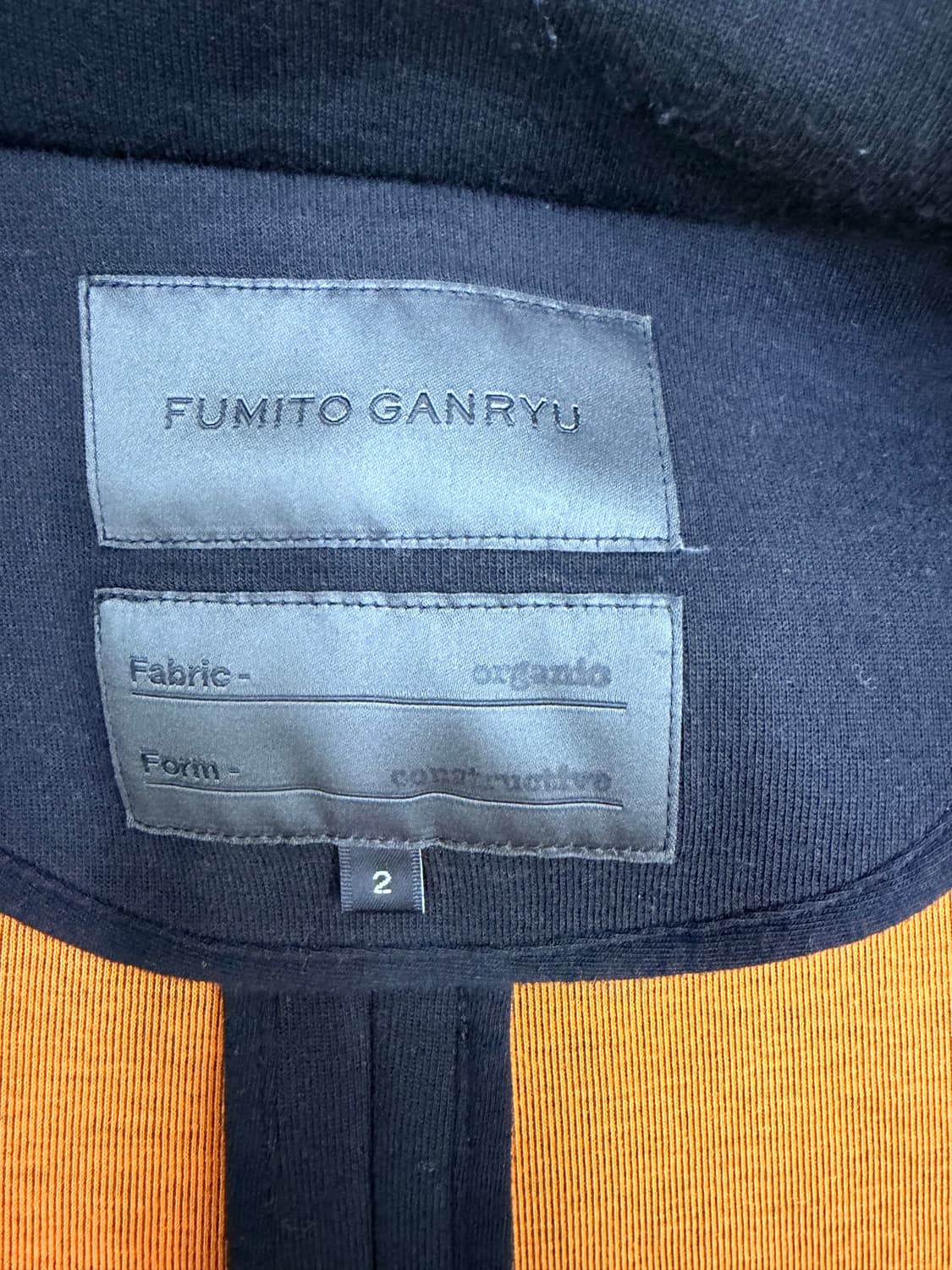FUMITO GANRYU 블랙 블레이저 사이즈 2 상품이미지10