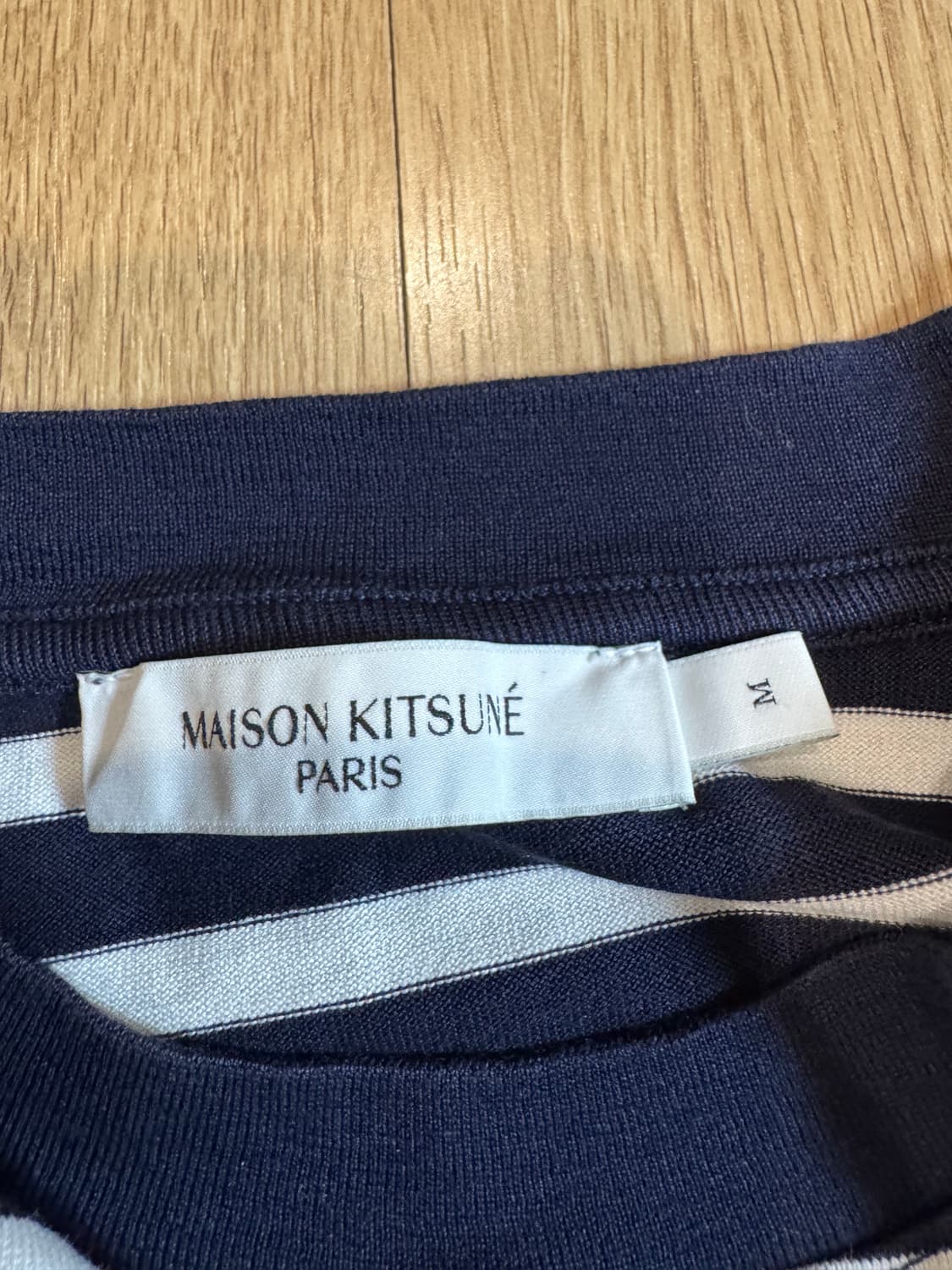 메종키츠네 트리컬러 폭스 패치 스트라이프 롱슬리브 (정식수입) 상품이미지6